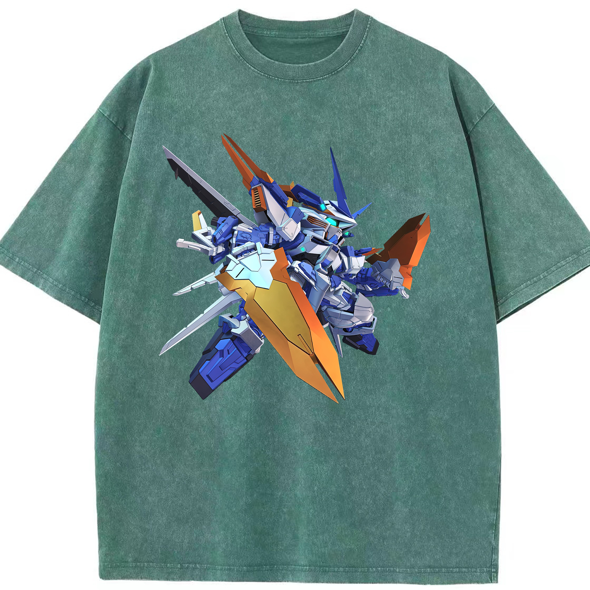 （画像用） 機動戦士ガンダム Mobile Suit Gundam 綿100% ヴィンテージ風 半袖Tシャツ（フロントプリント）